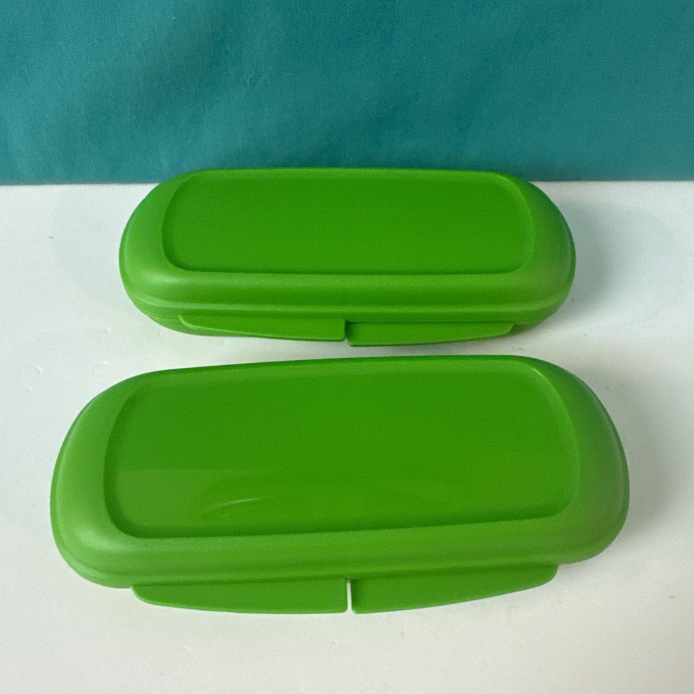 Tupperware Bar Keeper Organizer Snack Bar Keeper Green Set Of 2